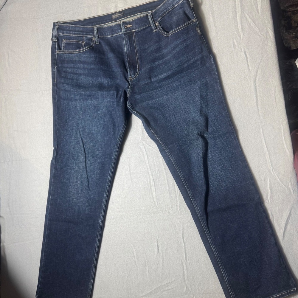 Silver Jeans Co Allan Slim Fit Dark Indigo Stretch Jeans Mens 42x32 M12401BTV435